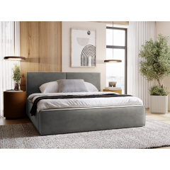 Čalouněná manželská postel s úložným prostorem Sokoz