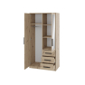 Šatní skříň se zrcadlem Korku D2
