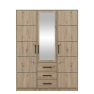 Šatní skříň se zrcadlem Korku D3