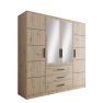 Šatní skříň se zrcadlem Korku D4