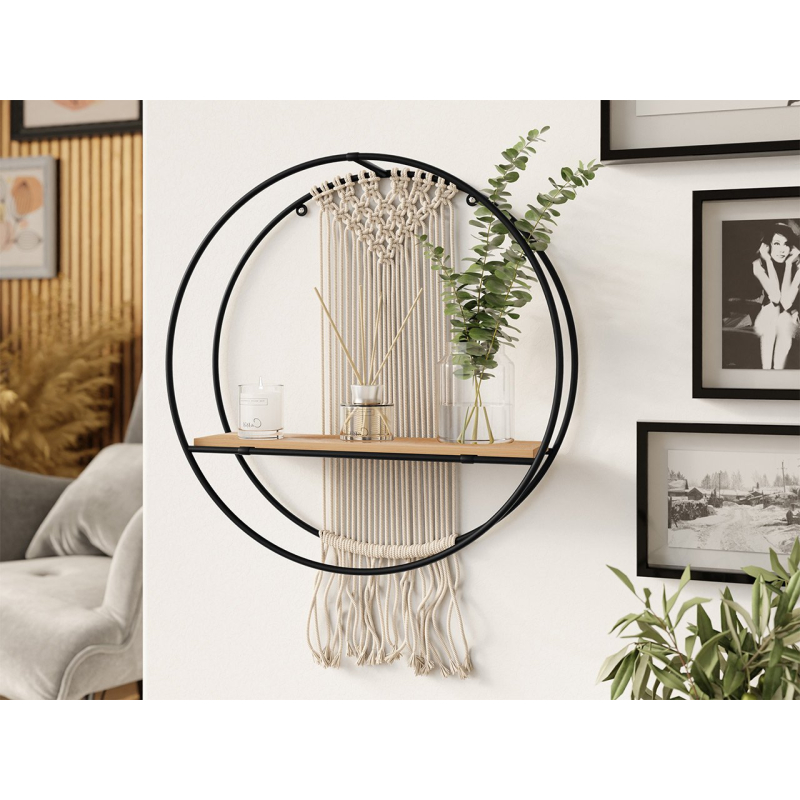 Kulatá závěsná police Kavorro