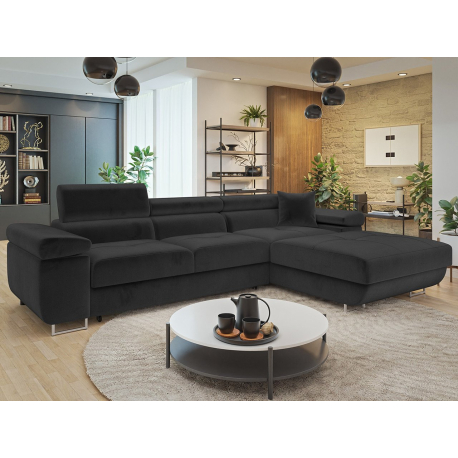 Rohová rozkládací sedačka ve tvaru L Torezio Mini