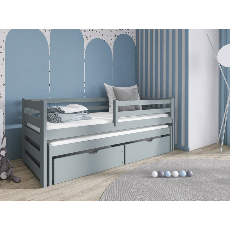 Dětská dvoulůžková postel se zásuvkami Pilksis 80