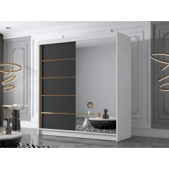 Šatní skříň se zrcadlem Bretoka III 180