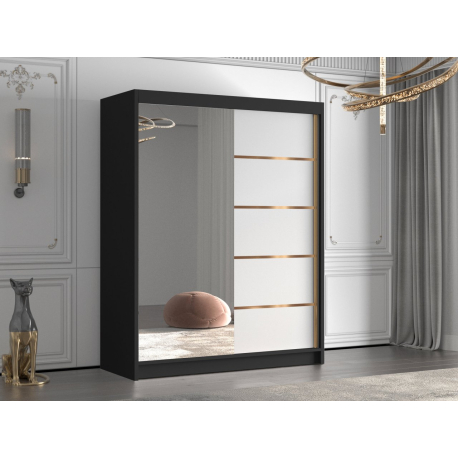 Šatní skříň se zrcadlem Hazren III 150