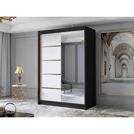 Šatní skříň se zrcadlem Virento III 120