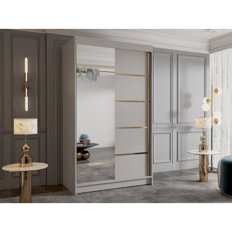 Šatní skříň se zrcadlem Menny III 100