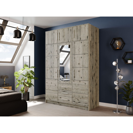 Šatní skříň se zrcadlem Lily D3