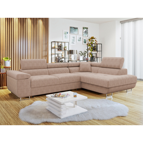 Rohová sedací souprava s funkcí spaní Torezio