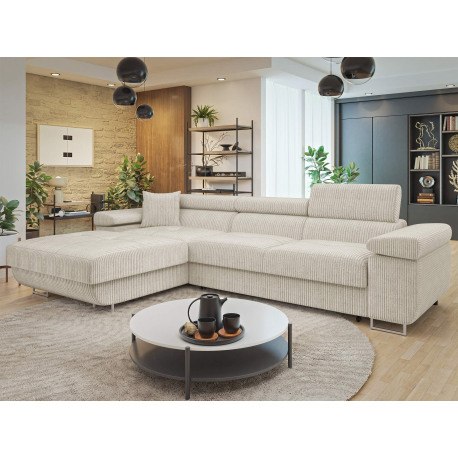 Rohová rozkládací sedačka Torezio Mini S