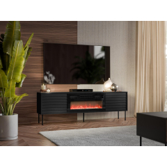 Tv skříňka s krbem Heprano 180