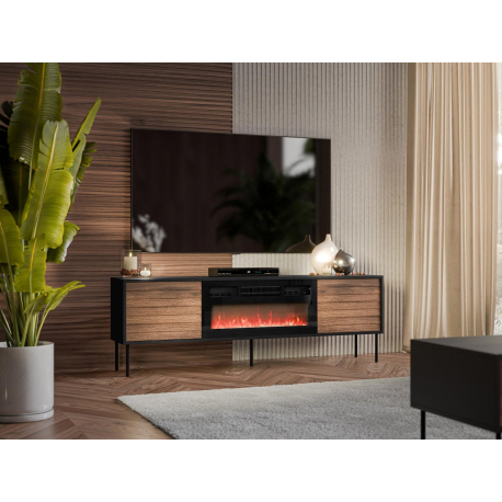 Tv skříňka s krbem Heprano 180