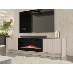 TV skříňka s krbem Razimo EF