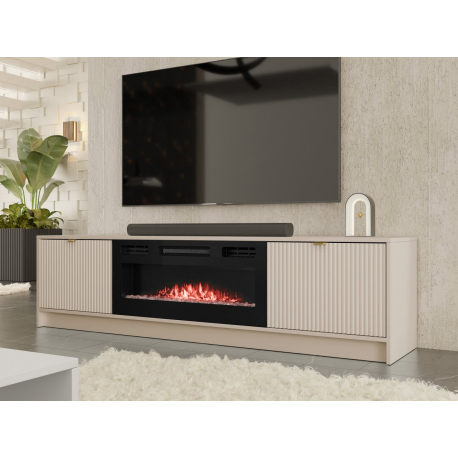 TV skříňka s krbem Razimo EF