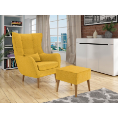 Křeslo Florence s podnožkou