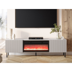 TV skříňka/stolek s krbem Lasiewa 181 2D