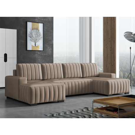 Rohová rozkládací sedačka ve tvaru U Pulah U