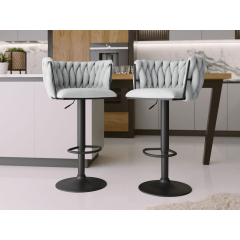 Set 2 ks barových židlí Archie BS-1142/BK