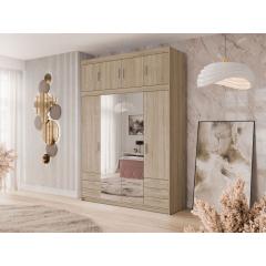 Zrcadlová skříň Melen 4D6S + nástavec