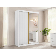 Zrcadlová šatní skříň Razimo 2D