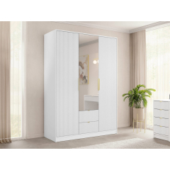 Třídveřová šatní skříň Razimo 3D2S se zrcadlem