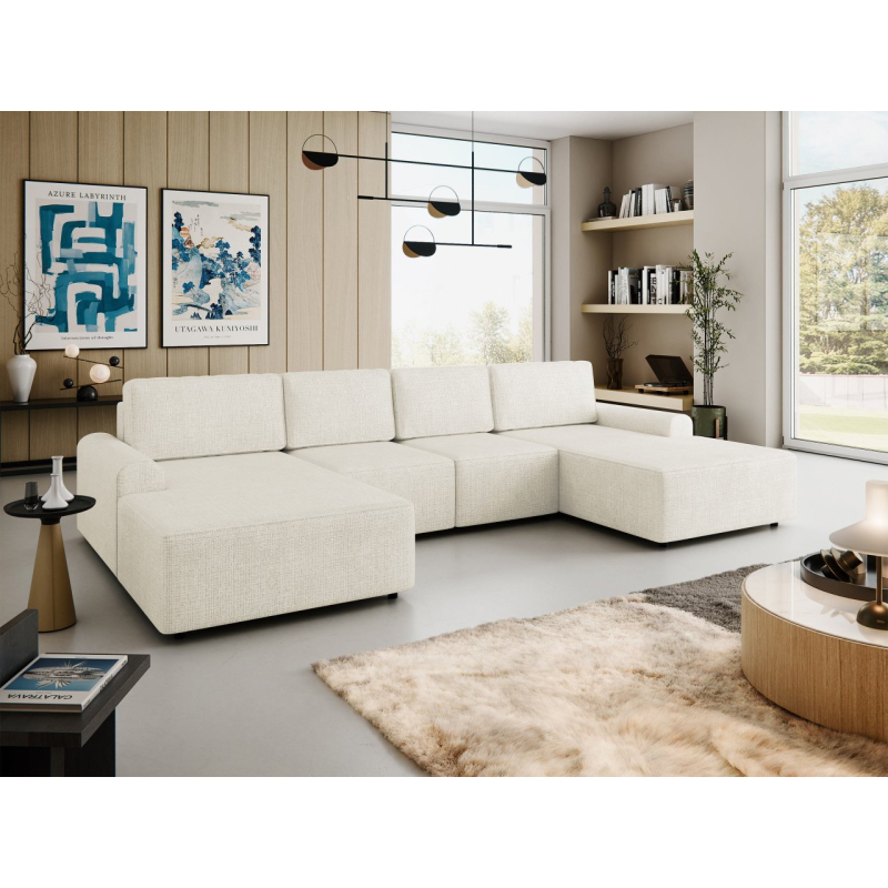 Rohová rozkládací pohovka Bezabi XL