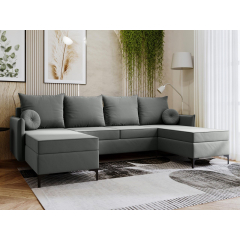 Rohová sedací souprava s funkcí spaní Camtalo U