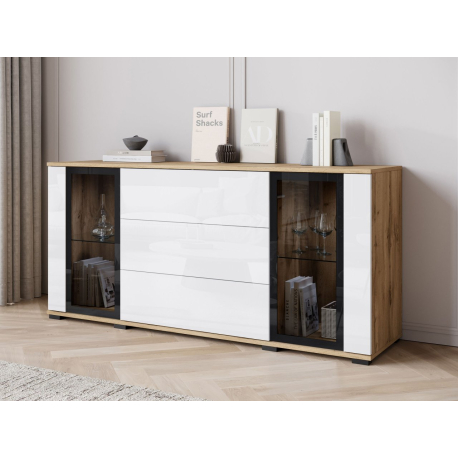 Široká komoda Hedvis SB 150 2D3S