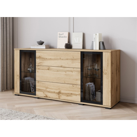 Široká komoda Hedvis SB 150 2D3S