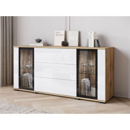 Široká komoda Hedvis SB 150 2D3S