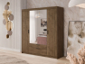 Šatní skříň se zrcadlem Melen 4D