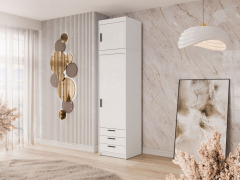 Šatní skříň Melen 1D3S + nástavec