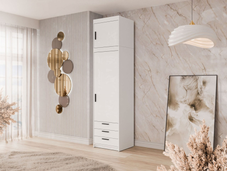 Šatní skříň Melen 1D3S + nástavec