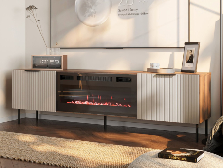 TV skřínka s krbem Seretio 180 SR06