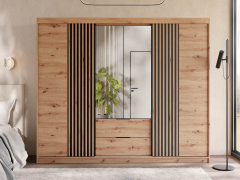 Šatní skříň se zrcadlem Nojan 250