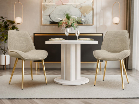 Set 2 ks jídelních židlí Archie Archie DC-1084/GL Boucle