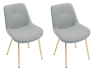Set 2 ks jídelních židlí Archie Archie DC-1084/GL Boucle