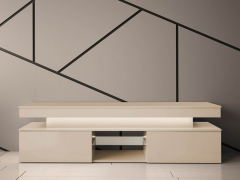 TV stolek/skříňka s LED osvětlením Lestirola Bis 2D 190