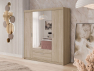 Šatní skříň se zrcadlem Melen 4D