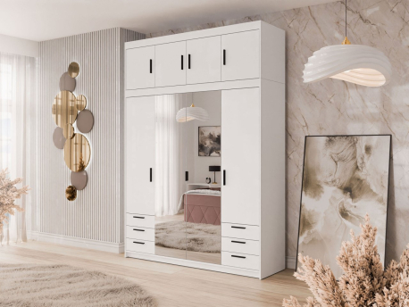 Zrcadlová skříň Melen 4D6S + nástavec