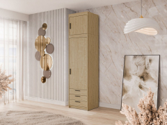 Šatní skříň Melen 1D3S + nástavec