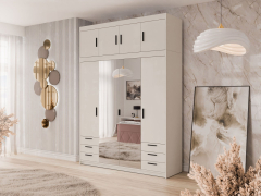 Zrcadlová skříň Melen 4D6S + nástavec