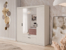 Šatní skříň se zrcadlem Melen 4D