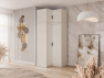 Rohová šatní skříň Melen 2D + nástavec