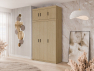 Šatní skříň Melen 3D + nástavec