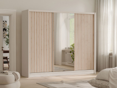 Šatní skříň se zrcadlem Guonti Lux 250