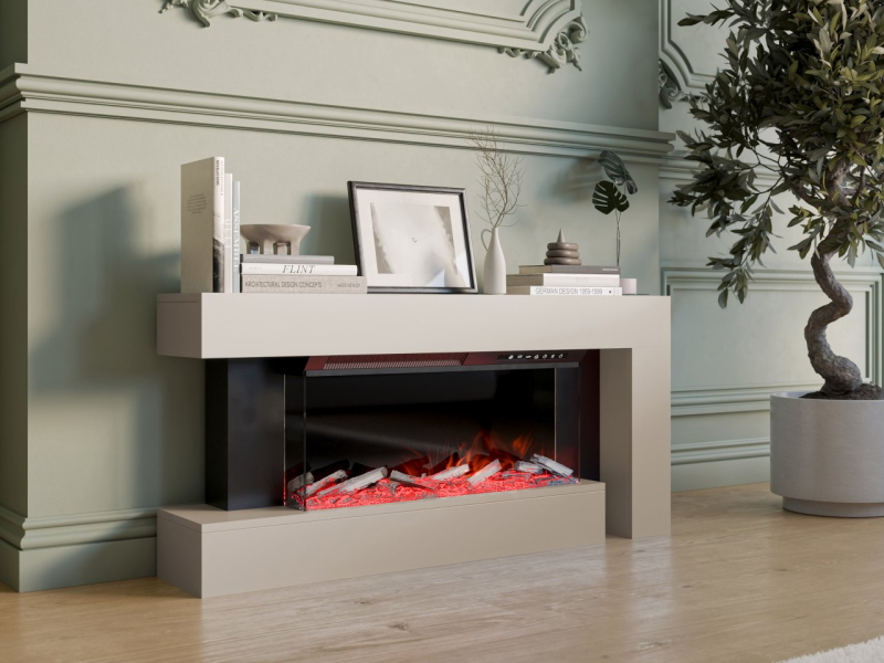 Moderní elektrický krb do obývacího pokoje od Joxi