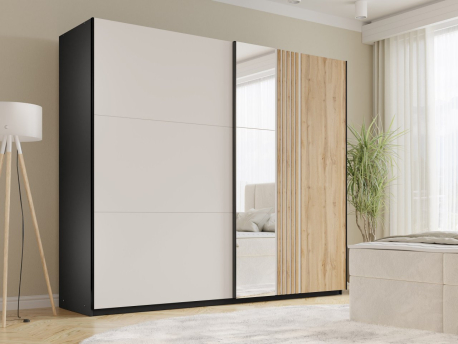 Šatní skříň Akmata 250 s posuvnými dveřmi