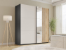 Šatní skříň Akmata 203 s posuvnými dveřmi