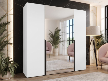 Šatní skříň se zrcadlem Frokow 2 200 cm